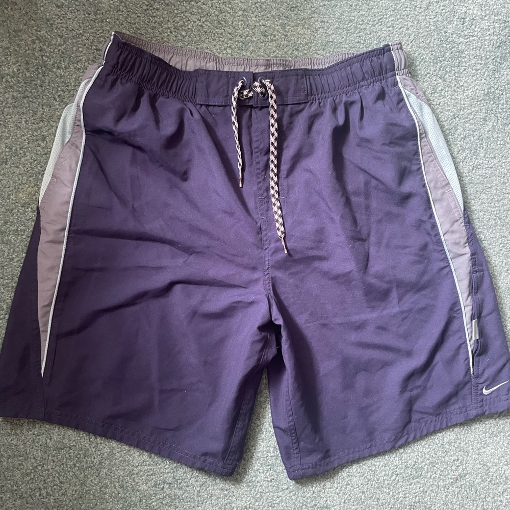 Mens Nike Swim Trunks Shorts Size Large Blue